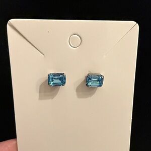 Sorrelli Sky Blue Rectangular Earrings